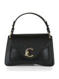 SCHWARZ | Handtasche aus genarbtem Leder C-ME Small