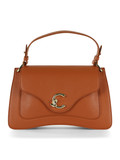 TERRACOTTA | Borsa a mano in pelle martellata C-ME Medium