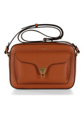 TERRACOTTA | Borsa a tracolla in pelle martellata BEAT Large
