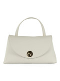 OFF WHITE | Borsa a mano in pelle martellata NIKLA Medium