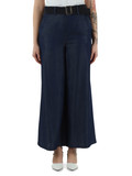 BLU | Pantalone gamba larga in lyocell effetto denim