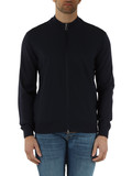 Dunkelblau | Cardigan-Jacke mit Reißverschluss Second Skin