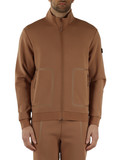 CAMMELLO | Felpa con zip in misto cotone SCOTT Transeasonal
