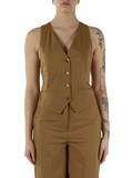 KAKI | Gilet regolabile in misto cotone