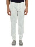 OFF WHITE | Jogger Fit Hose BERLINO aus Stretch-Baumwolle