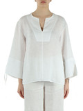 BIANCO | Blusa oversize in lino JENA