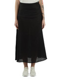 NERO | Gonna lunga svasata in lino BETH