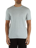 GRIGIO CHIARO | T-shirt in cotone con scritta logo a rilievo