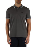 GRIGIO SCURO | Polo regular fit in cotone piquet