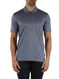 BLU CHIARO | Polo con zip in lyocell e cotone