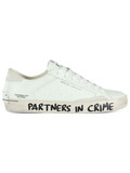 BIANCO | Sneakers DISTRESSED in pelle effetto vintage