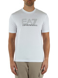 BIANCO | T-shirt regular fit in cotone con stampa logo