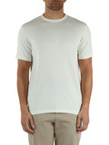 OFF WHITE | Maglia manica corta in seta e cotone