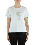 BIANCO | T-shirt in cotone GOLA con borsa shopper inclusa