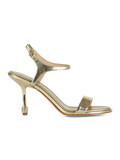 ORO | Sandali con tacco IVY HIGH in pelle laminata