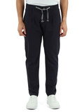 BLU SCURO | Pantalone Active in tessuto tecnico THOMAS LESCADA