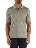 BEIGE | Polo stampata MALIBU' in cotone e rayon stretch