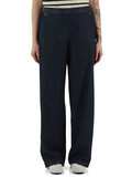BLU | Pantalone taglio dritto in chambray di cotone