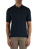 BLAU | Polo aus Stretch-Baumwollpiqué