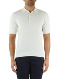 OFF WHITE | Polo in maglina di seta e cotone