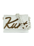 WEISS | Gesteppte Ledertasche MINI KENSINGTON KURT