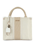 BEIGE | Borsa tote RIDHI Small in canvas