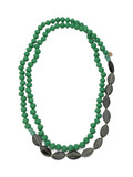VERDE | Collana lunga HUTAN in resina e vetro