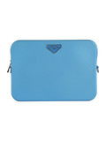 BLU CHIARO | Borsa a mano FLAT FLOWE 26 effetto saffiano