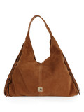 CUOIO | Borsa a spalla in suede REANNA CM FR Medium