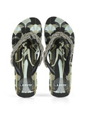 NERO | Infradito in gomma con strass