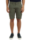 VERDE MILITARE | Bermuda cargo MALIBU 226 in cotone stretch
