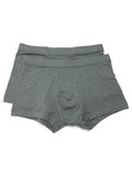 GRAU | Das Set umfasst zwei Paar Pima-Baumwoll-Leggings.
