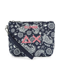BLU | BEACH: Mini pochette stampata in canvas