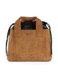 CUOIO | Borsa a mano in ecosuede con pochette interna