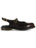 BORDEAUX | Slingback Mary Jane MADALINEin pelle Rub Off Arcadia