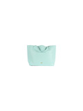 CELESTE | Borsa shopping effetto martellato con logo impresso