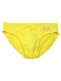GIALLO | Slip mare con stampa logo