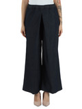 BLU | Pantalone gamba larga effetto denim