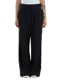 BLU SCURO | Pantalone in jersey double di cotone PERDONI