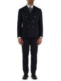 BLU SCURO | Abito due pezzi in misto lana Drop 7