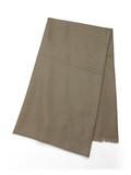 BEIGE | Stola in lana e seta LAMINE