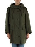 VERDE | Parka in canvas antigoccia GATTI con gilet interno rimovibile ed indossabile