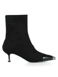 NERO | Stivaletti con tacco in ecosuede DEVA 19