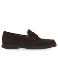 MARRONE | Mocassini in suede SIENNE con mascherina