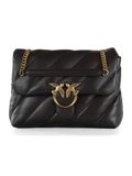 MARRONE | Borsa a tracolla in pelle trapuntata LOVE PUFF BIG CL.
