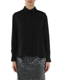 NERO | Blusa in misto seta BISSO