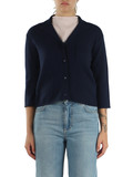 BLU SCURO | SPORT: Cardigan in lana e cashmere ALPACA