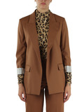 MARRONE CHIARO | SPORT: Giacca in gabardina di misto lana vergine MAGENTA