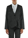 GRIGIO SCURO | Giacca in misto viscosa con paillettes