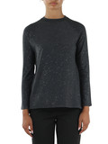 GRIGIO SCURO | Maglia in misto lana RADENTE con strass